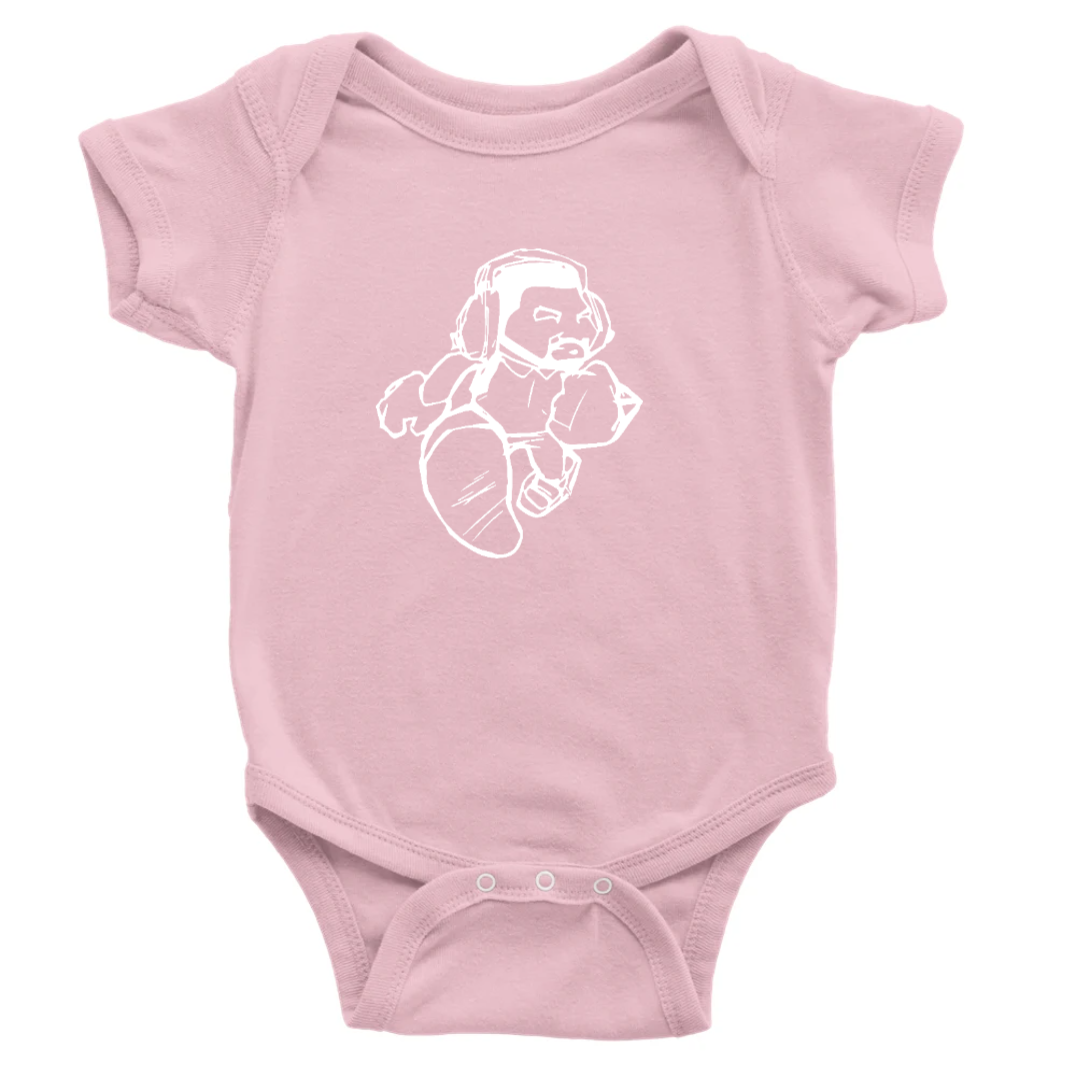 Cartoon Man Baby Jumpsuit