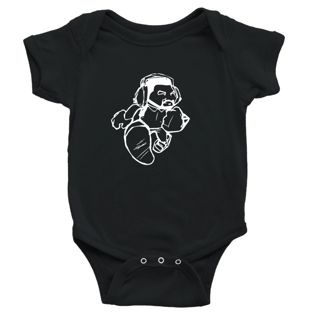 Cartoon Man Baby Jumpsuit
