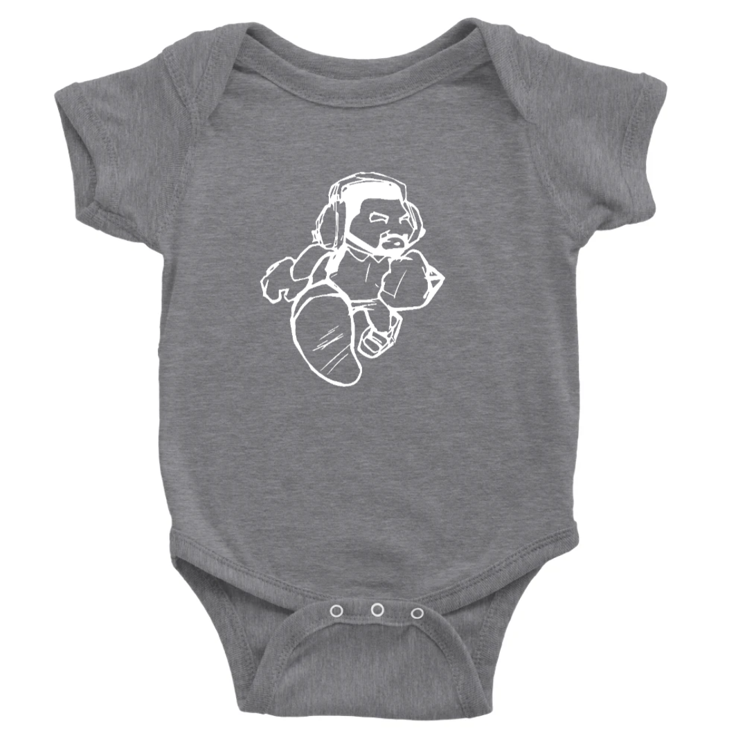 Cartoon Man Baby Jumpsuit