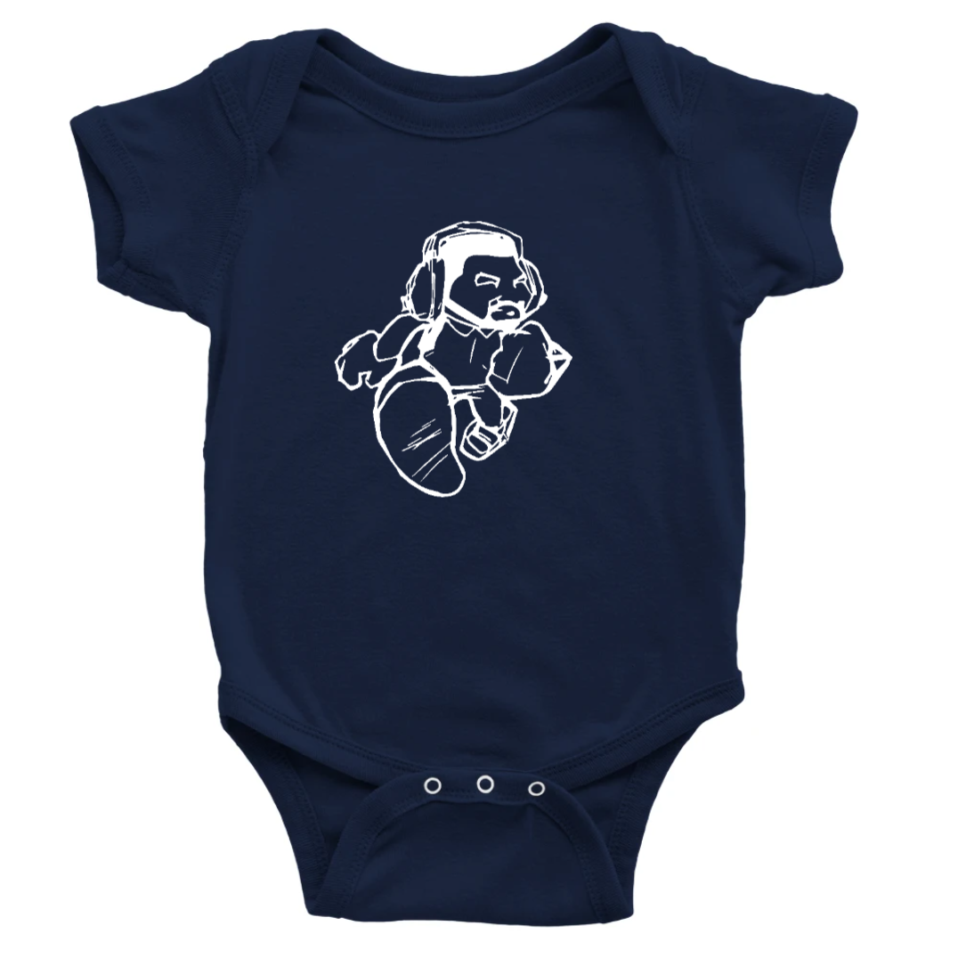Cartoon Man Baby Jumpsuit