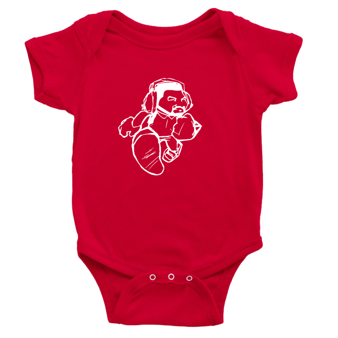 Cartoon Man Baby Jumpsuit