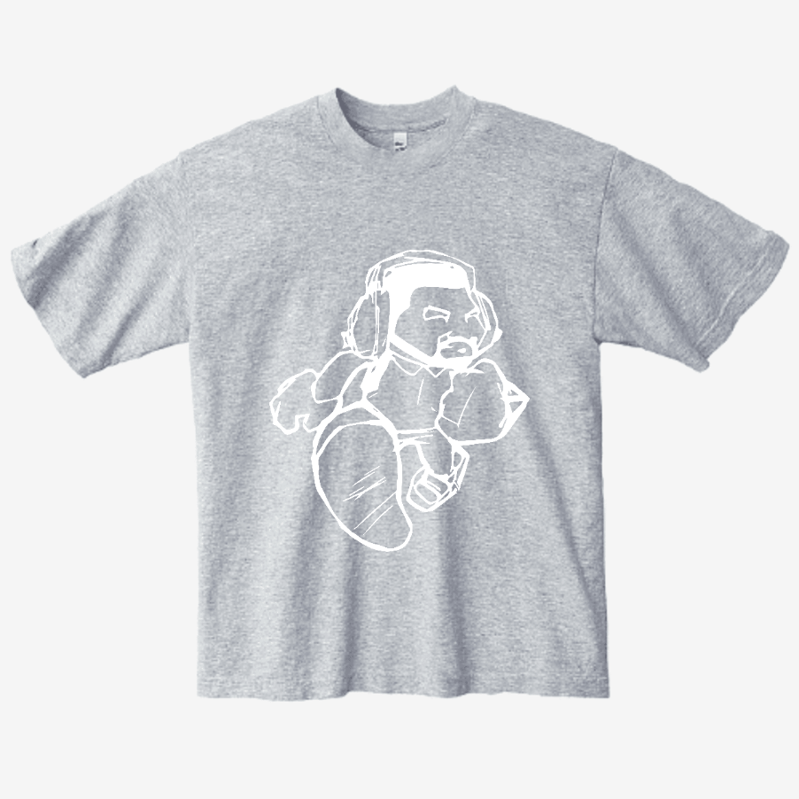 Cartoon Man  LA Apparel Heavyweight T-shirt