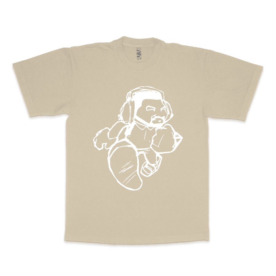 Cartoon Man  LA Apparel Heavyweight T-shirt