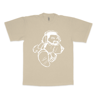 Cartoon Man  LA Apparel Heavyweight T-shirt