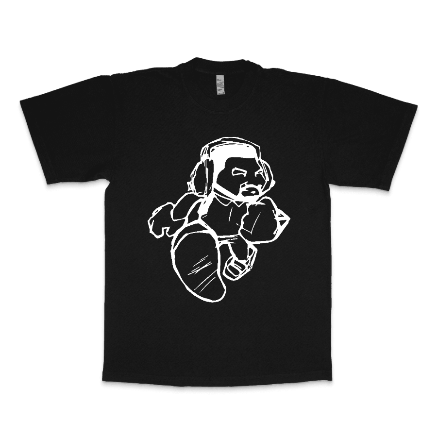 Cartoon Man  LA Apparel Heavyweight T-shirt