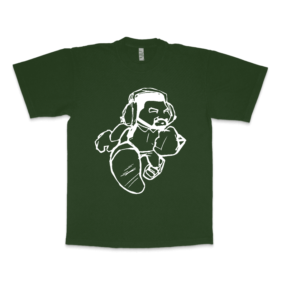 Cartoon Man  LA Apparel Heavyweight T-shirt