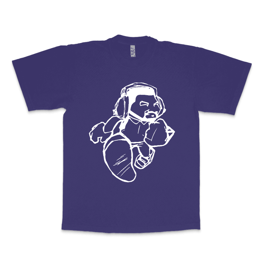 Cartoon Man  LA Apparel Heavyweight T-shirt