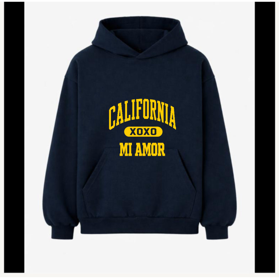 CAL Mi Amor HEAVYWEIGHT Hoodie - Gold Print