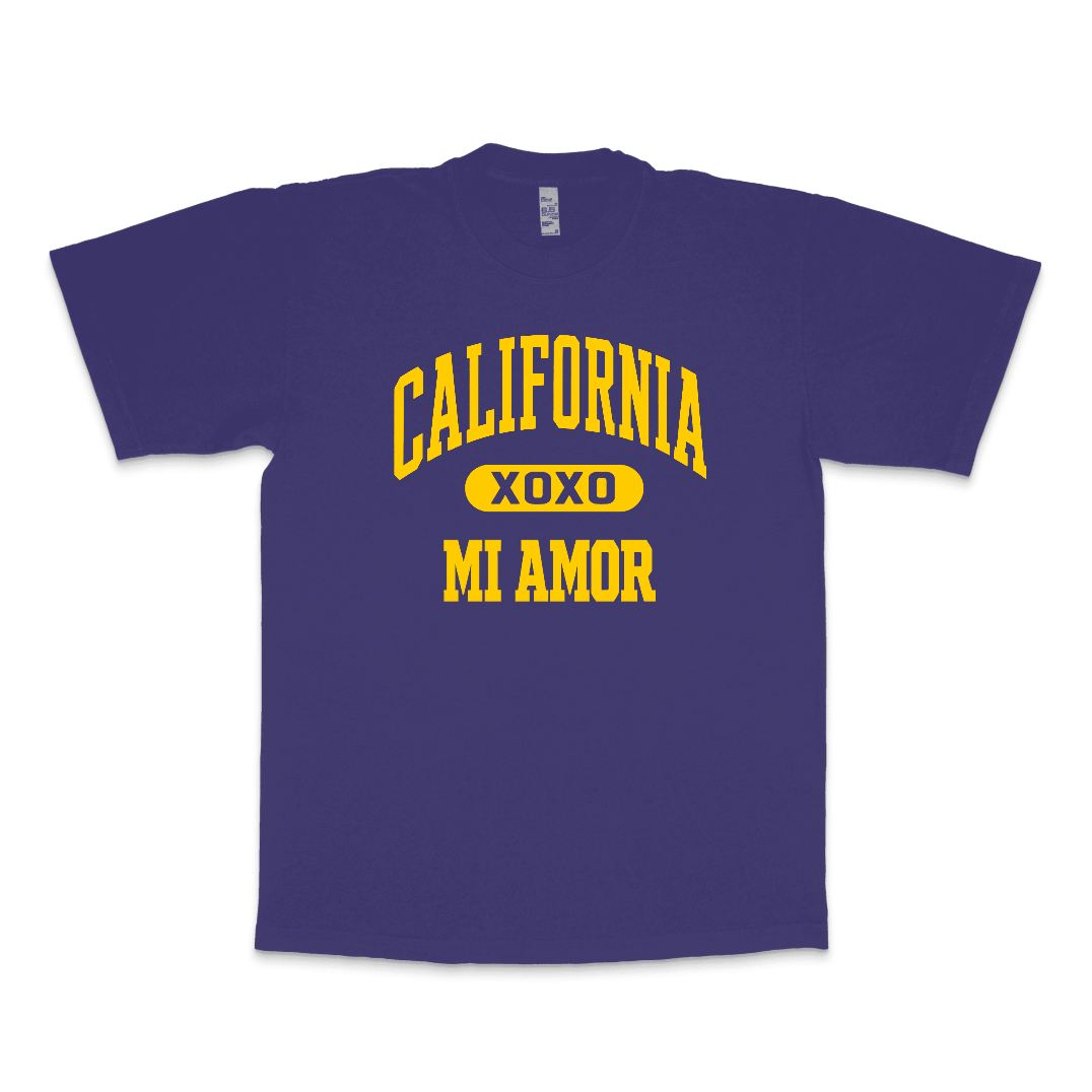 CAL Mi Amor Heavyweight T-shirt - Gold Print