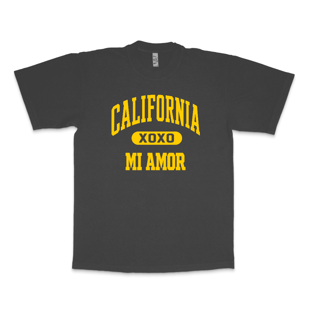 CAL Mi Amor Heavyweight T-shirt - Gold Print