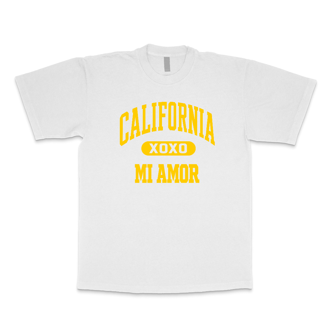 CAL Mi Amor Heavyweight T-shirt - Gold Print