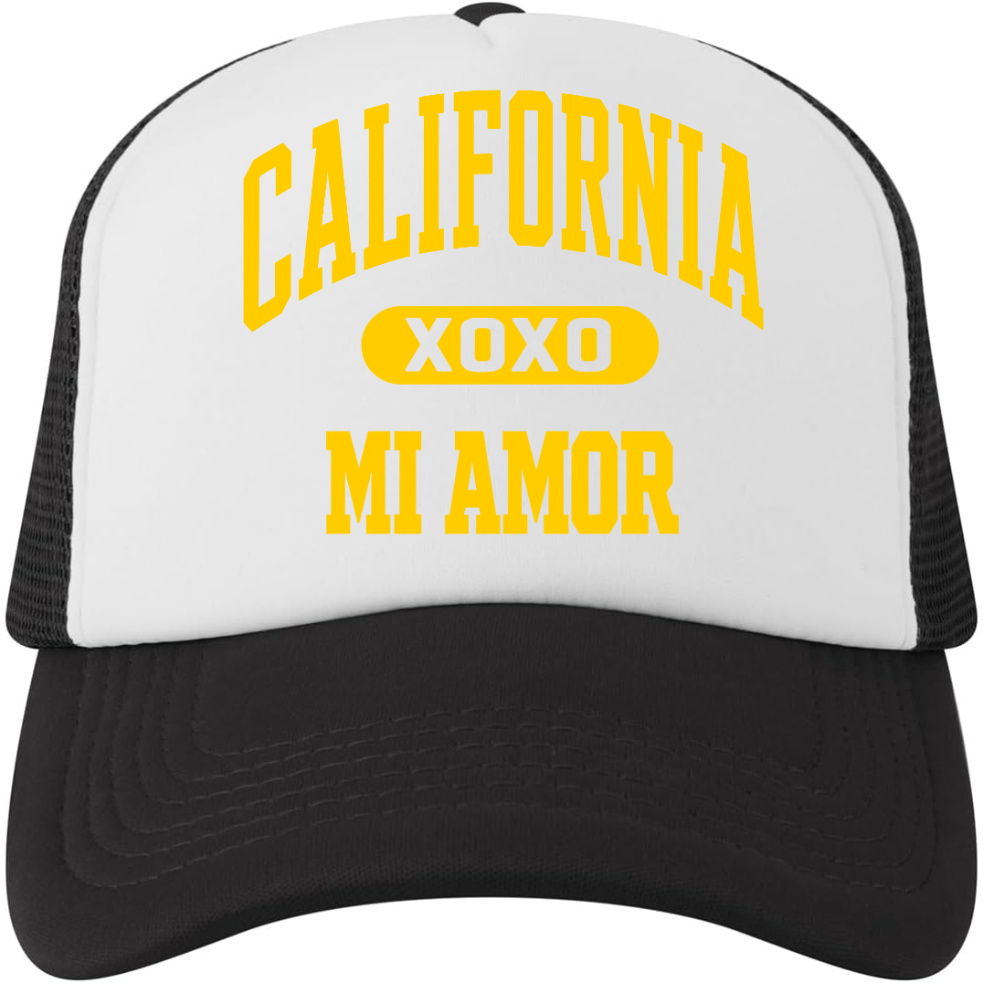 CAL Mi Amor Trucker Hat - Gold Print