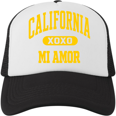 CAL Mi Amor Trucker Hat - Gold Print