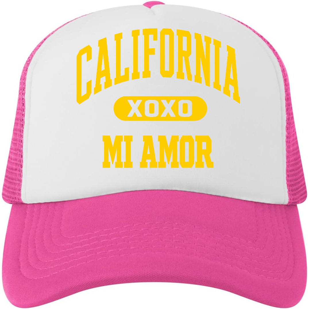 CAL Mi Amor Trucker Hat - Gold Print