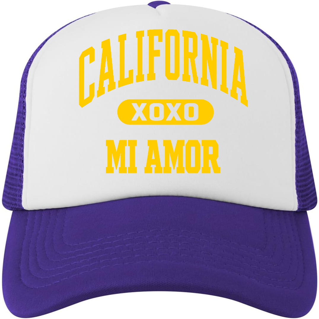 CAL Mi Amor Trucker Hat - Gold Print