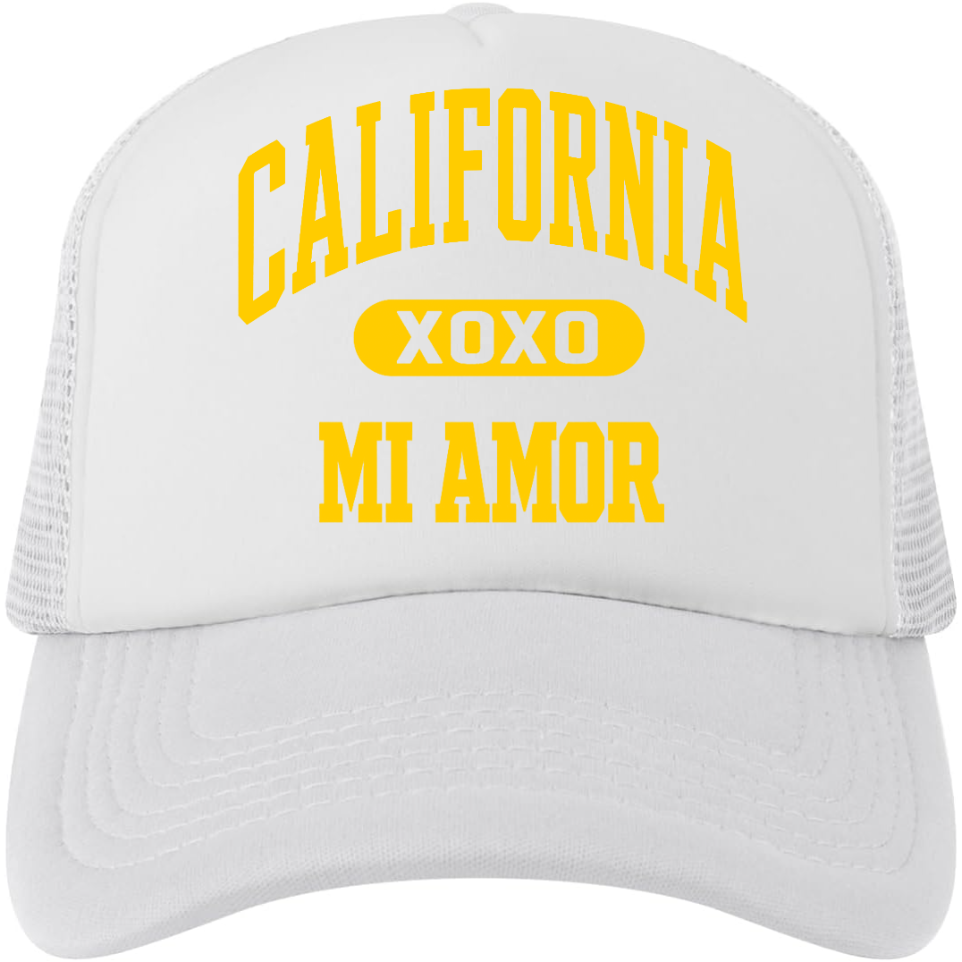 CAL Mi Amor Trucker Hat - Gold Print