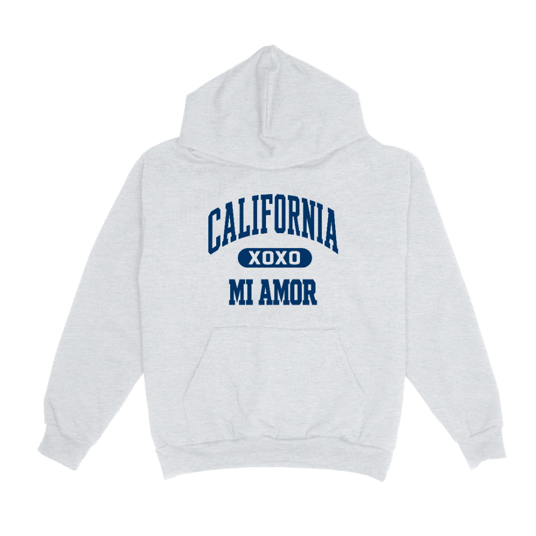 CAL Mi Amor Heavyweight Hoodie - Navy Print