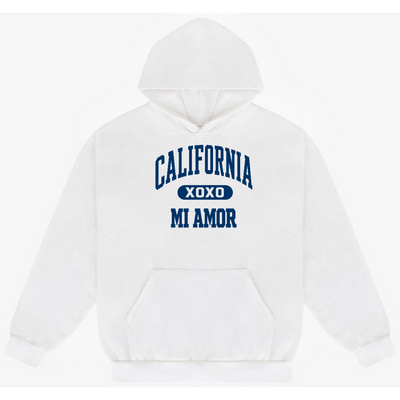 CAL Mi Amor Heavyweight Hoodie - Navy Print