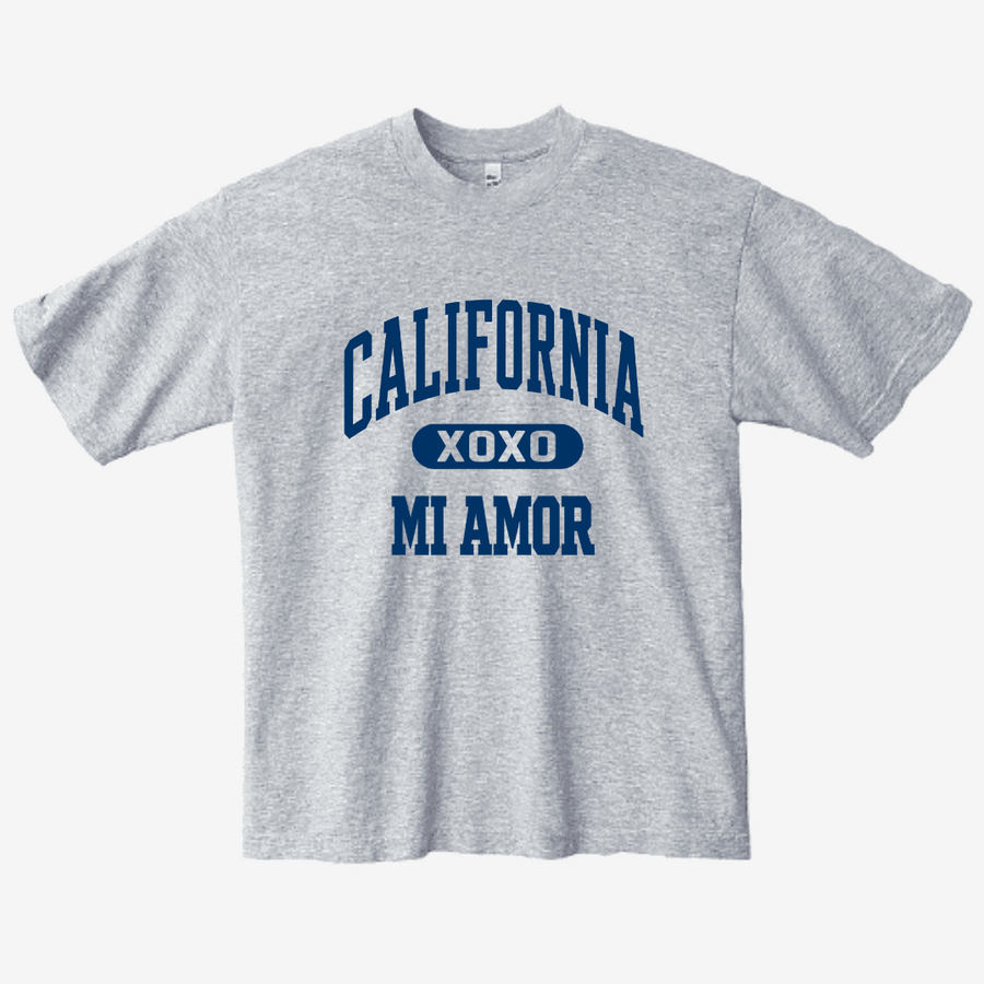 CAL Mi Amor Heavyweight T-shirt - Navy Print