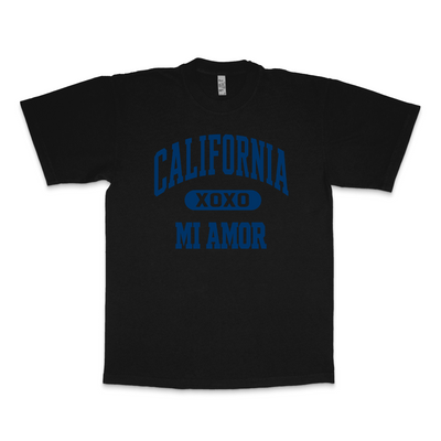 CAL Mi Amor Heavyweight T-shirt - Navy Print