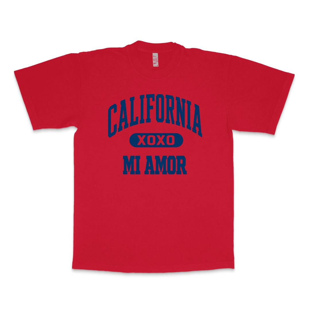 CAL Mi Amor Heavyweight T-shirt - Navy Print