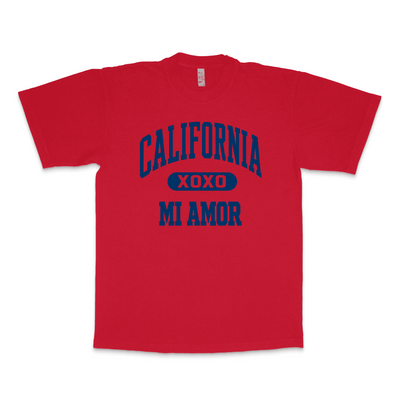 CAL Mi Amor Heavyweight T-shirt - Navy Print
