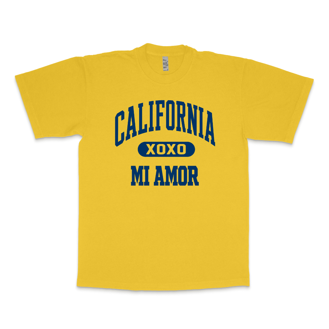 CAL Mi Amor Heavyweight T-shirt - Navy Print