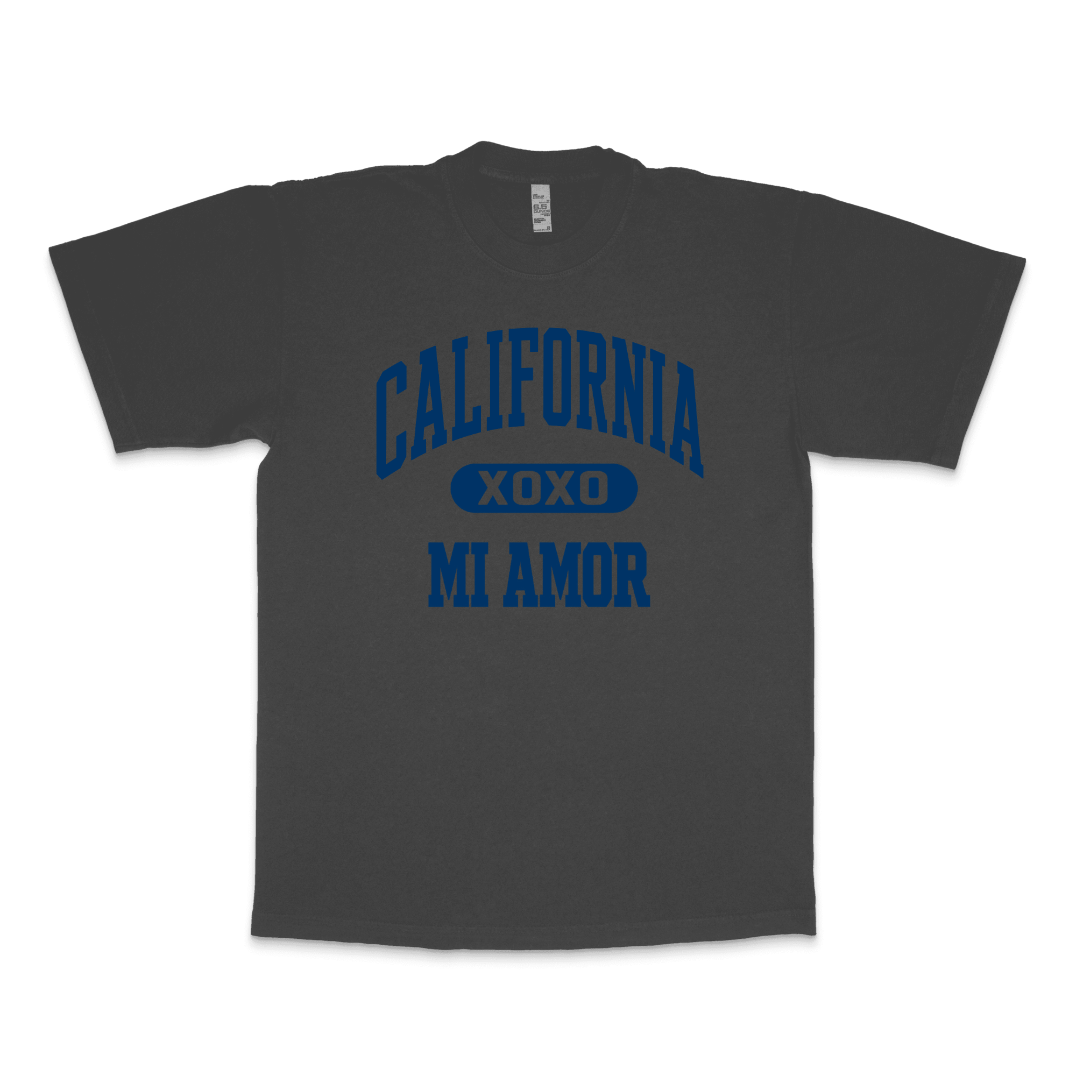 CAL Mi Amor Heavyweight T-shirt - Navy Print