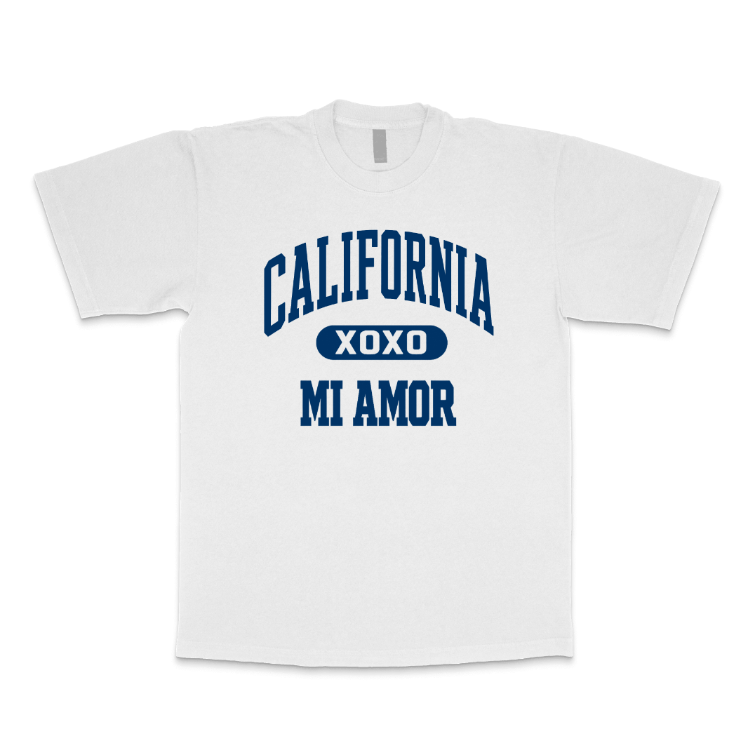 CAL Mi Amor Heavyweight T-shirt - Navy Print