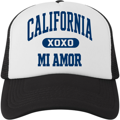 Cal Mi Amor Trucker Hat - Navy Print