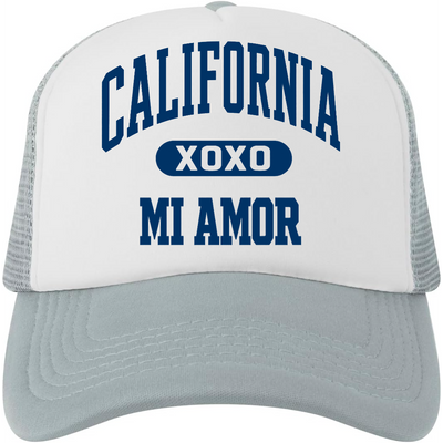Cal Mi Amor Trucker Hat - Navy Print