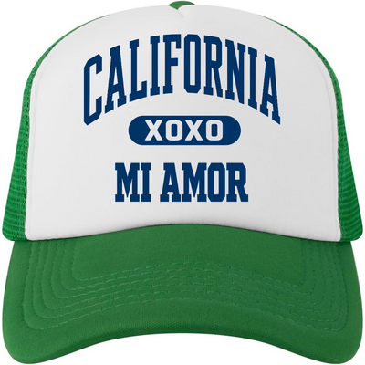 Cal Mi Amor Trucker Hat - Navy Print