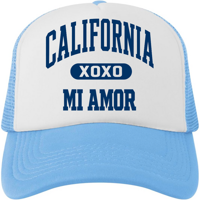 Cal Mi Amor Trucker Hat - Navy Print