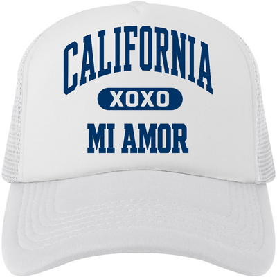 Cal Mi Amor Trucker Hat - Navy Print