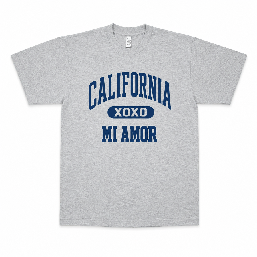 CAL Mi Amor Heavyweight T-shirt - Navy Print