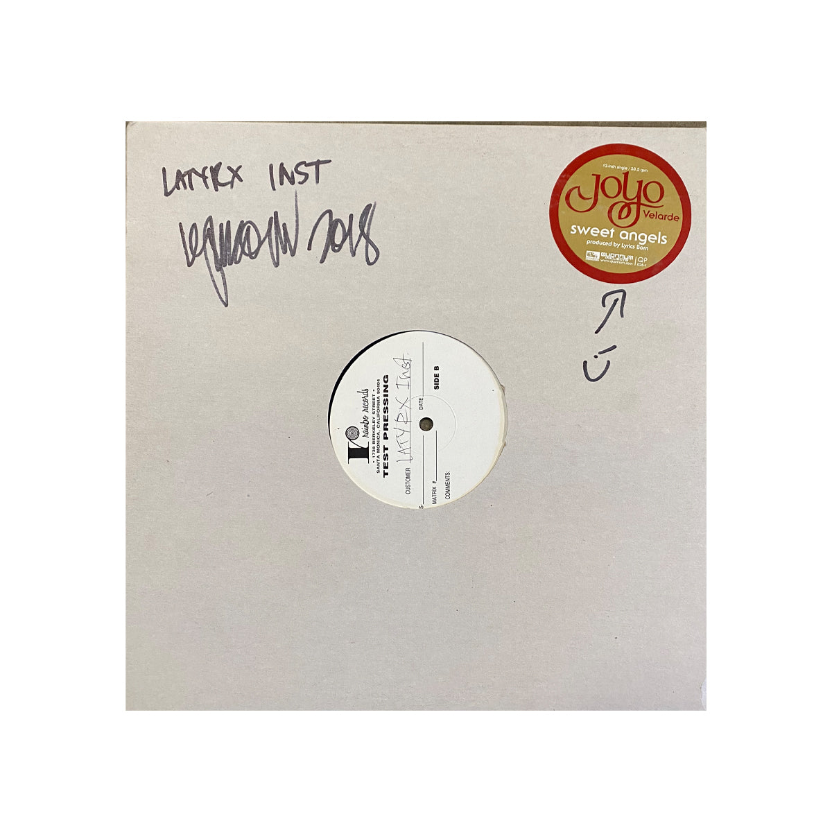 Sweet Angles Test Pressing (Signed)