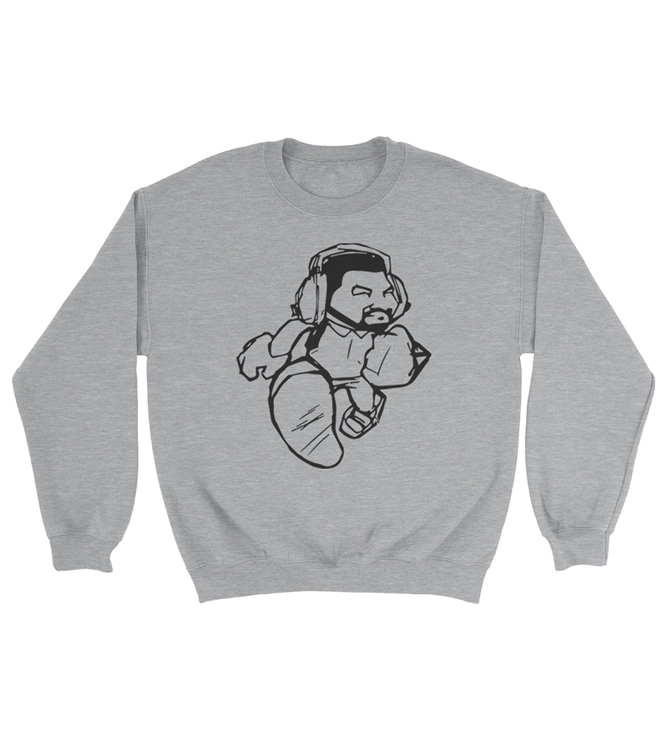 Cartoon Man Crewneck