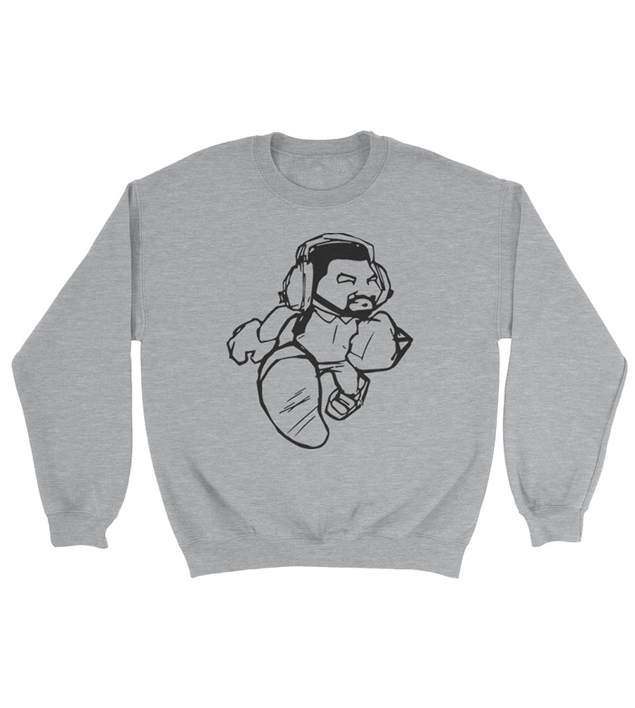 Cartoon Man Crewneck