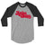 LB Monogram Unisex Baseball Tee with Black Sleeves